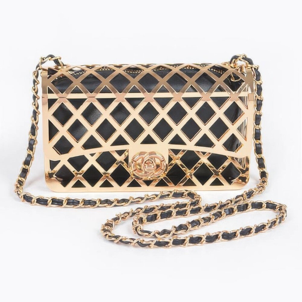 Metal Clutch W/ Pouch